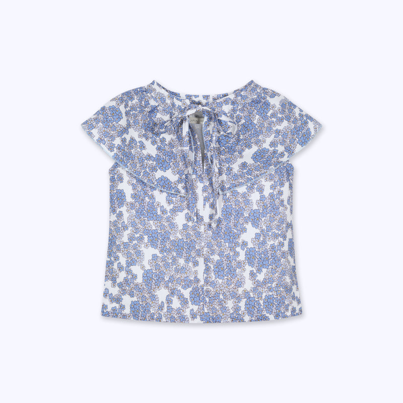 Blusa flor azul