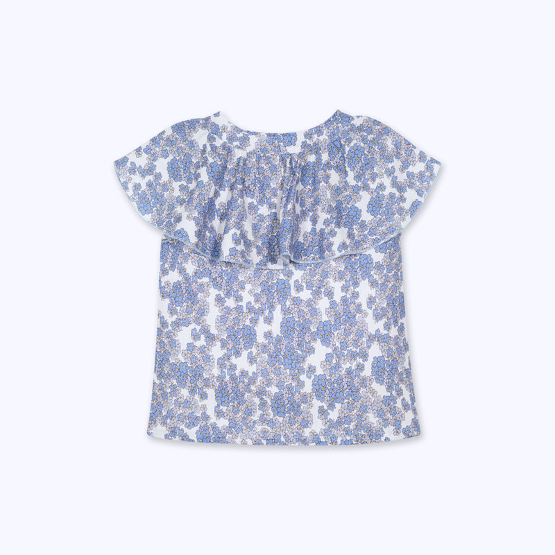 Blusa flor azul