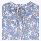 Blusa flor azul