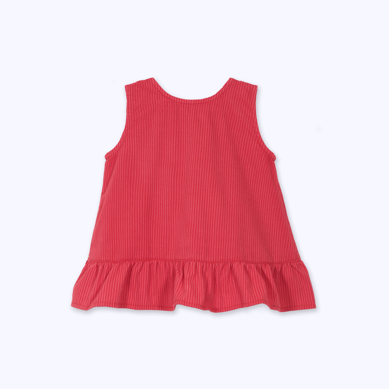 Blusa Camelia roja rayas