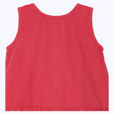 Blusa Camelia roja rayas