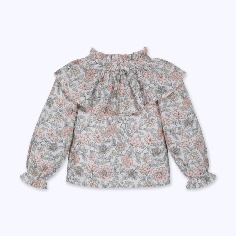 BLUSA BABERO FLORES ROSADAS