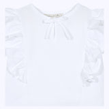 Blusa vuelos blanca